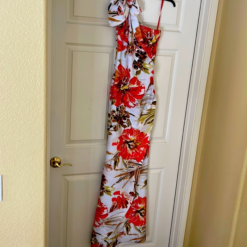 Chiara boni one shoulder maxi dress